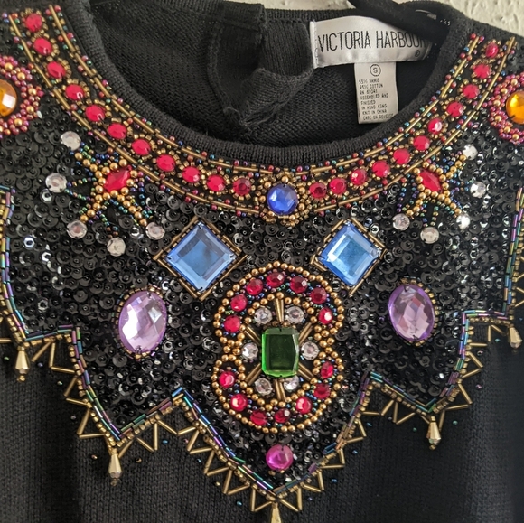 Vintage Victoria Harbour Bedazzled Sweater - Picture 8 of 8